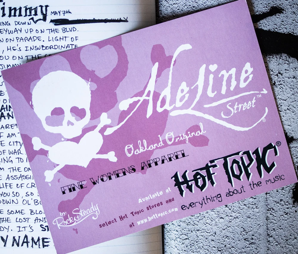 Adeline women's apparel postcard