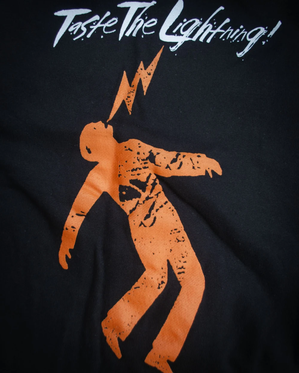 Taste The Lightning hoodie - back close-up