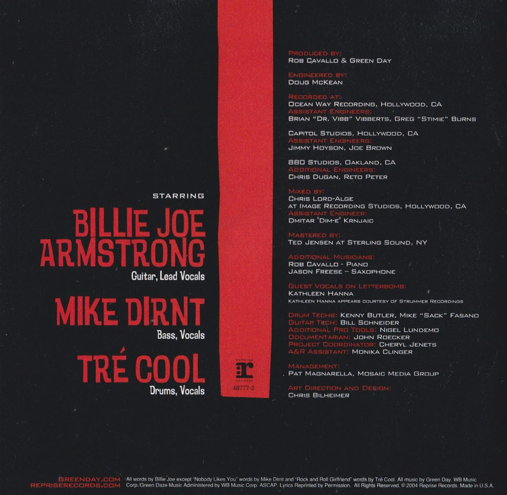 American Idiot - credits