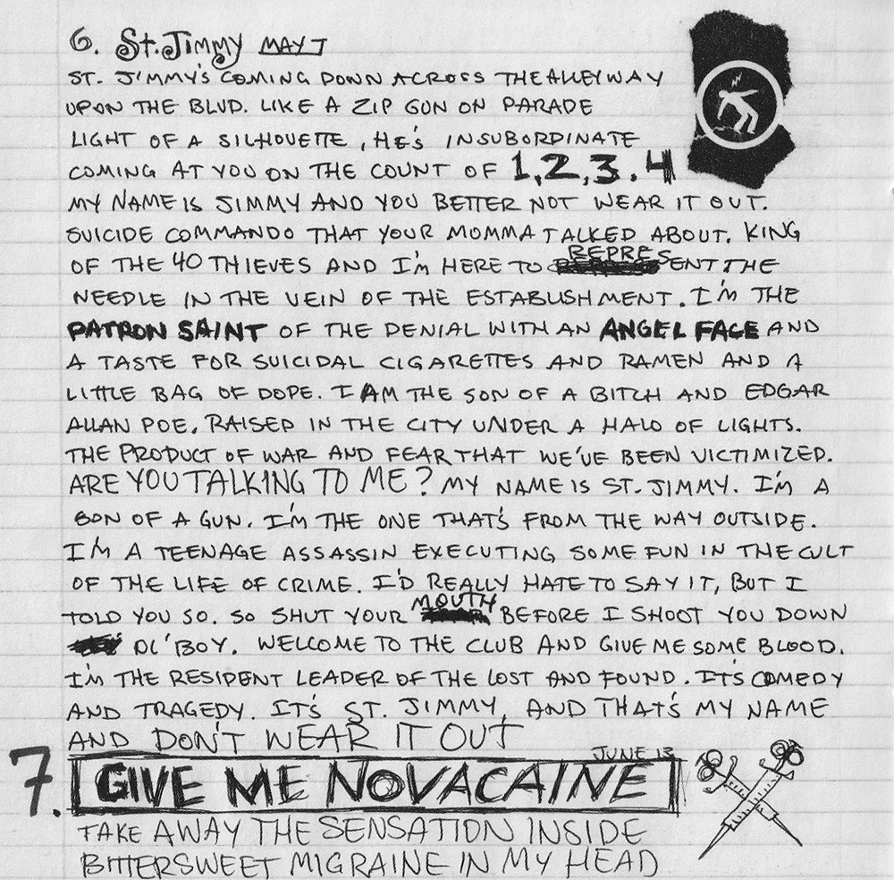 American Idiot booklet - page 9