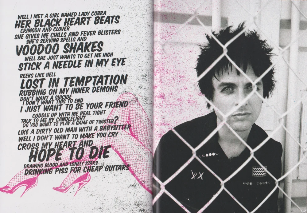 ¡Dos! hardcover lyric book - page 28-29 (Lady Cobra)