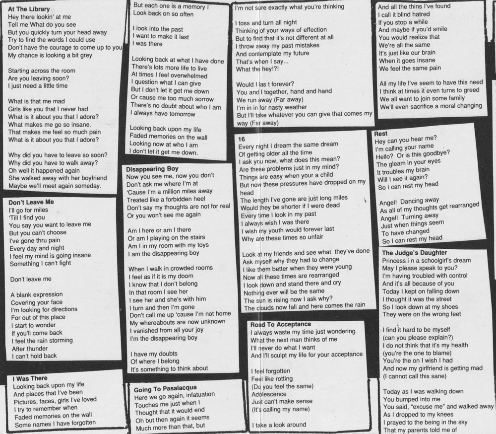 1039/Smoothed Out Slappy Hours cassette - lyrics