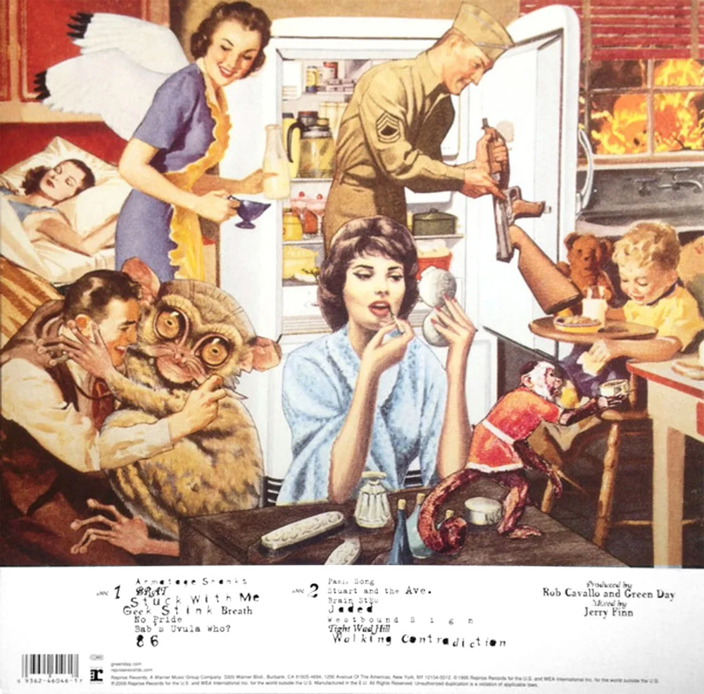 Insomniac vinyl - back cover