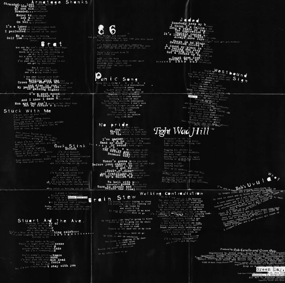Insomniac CD - lyrics