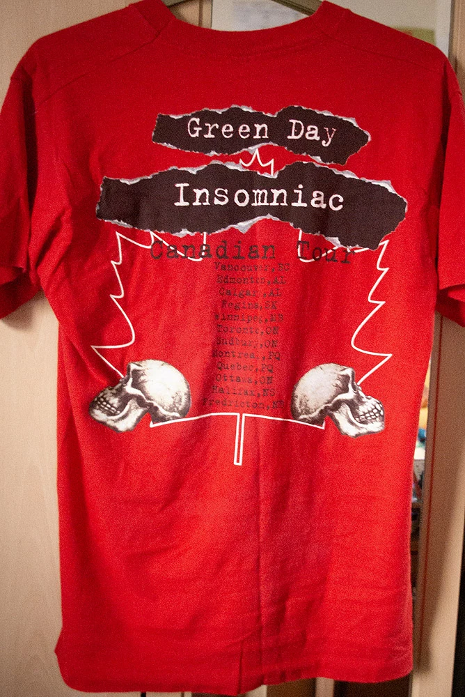 Insomniac Canadian tour shirt - back