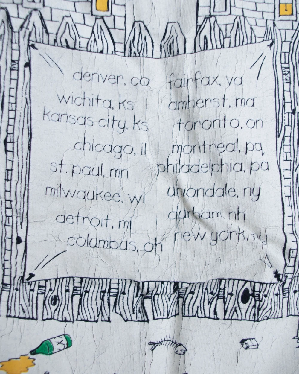 Dookie Tour shirt - back close-up